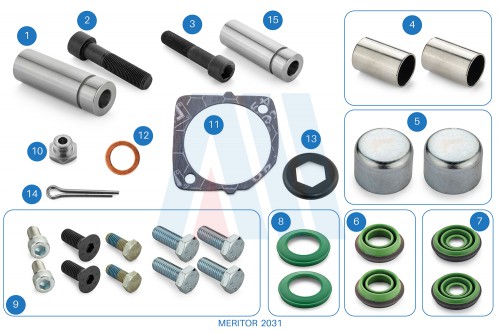 Caliper Kit Reparacion de Guias y Bujes