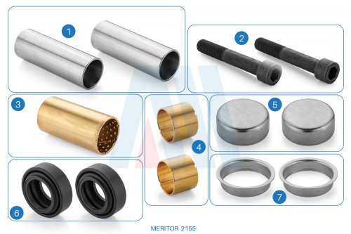 Caliper Guide and Seals Repair Kit (Front)